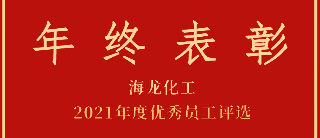 <strong>表彰！海龍化工2021年度優(yōu)秀員工優(yōu)秀部門評選</strong>